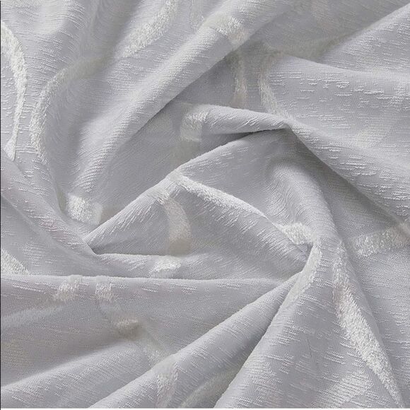 HLC.ME Versailles Lattice Blackout Thermal Insulated Window Curtain (Ivory) - Picture 7 of 8